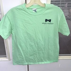 Simply Southern crab shirt size youth M, adult XS!